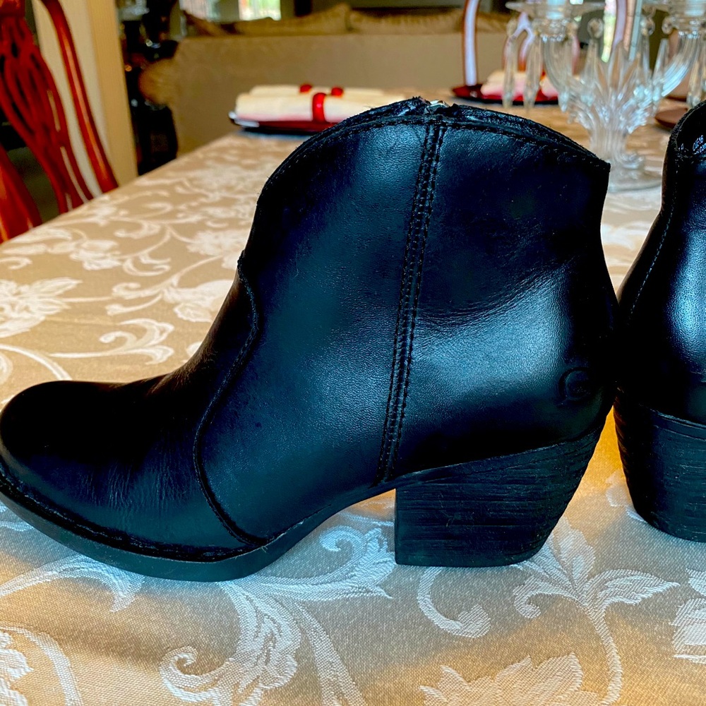 Black booties   Tried to wear about twice.